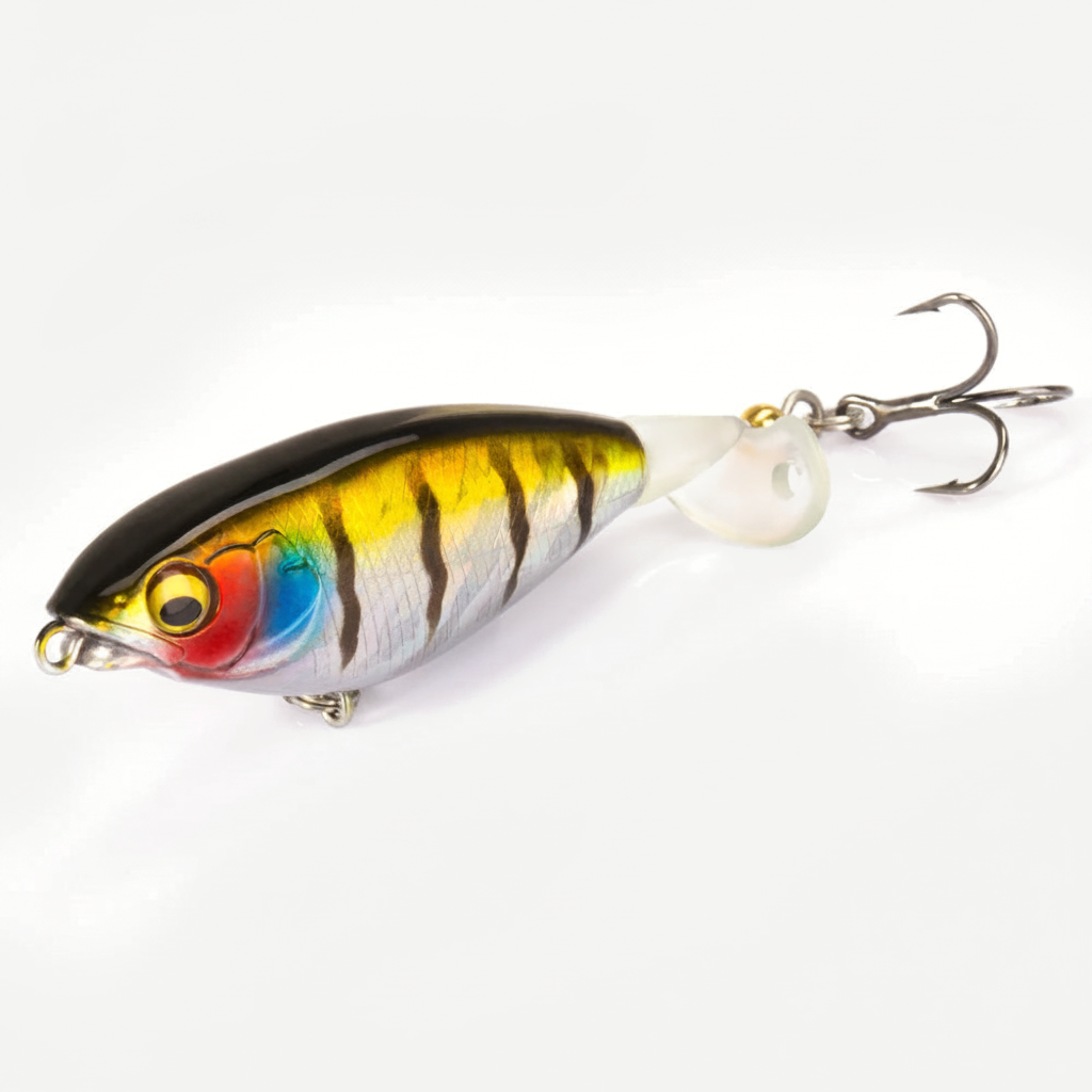 Hunthouse Hard Topwater Spinning Tail Artificial Bait 65mm/5.7g 80mm/10.8g Swimbait Fishing Lure For Bass Trout Pike Tac