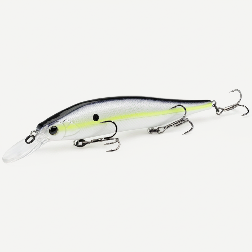 TSURINOYA 115mm 17.2g 115SP  Suspending Minnow  Weight System Fishing Lure AURORA Pike Bass Jerkbait Hard Bait
