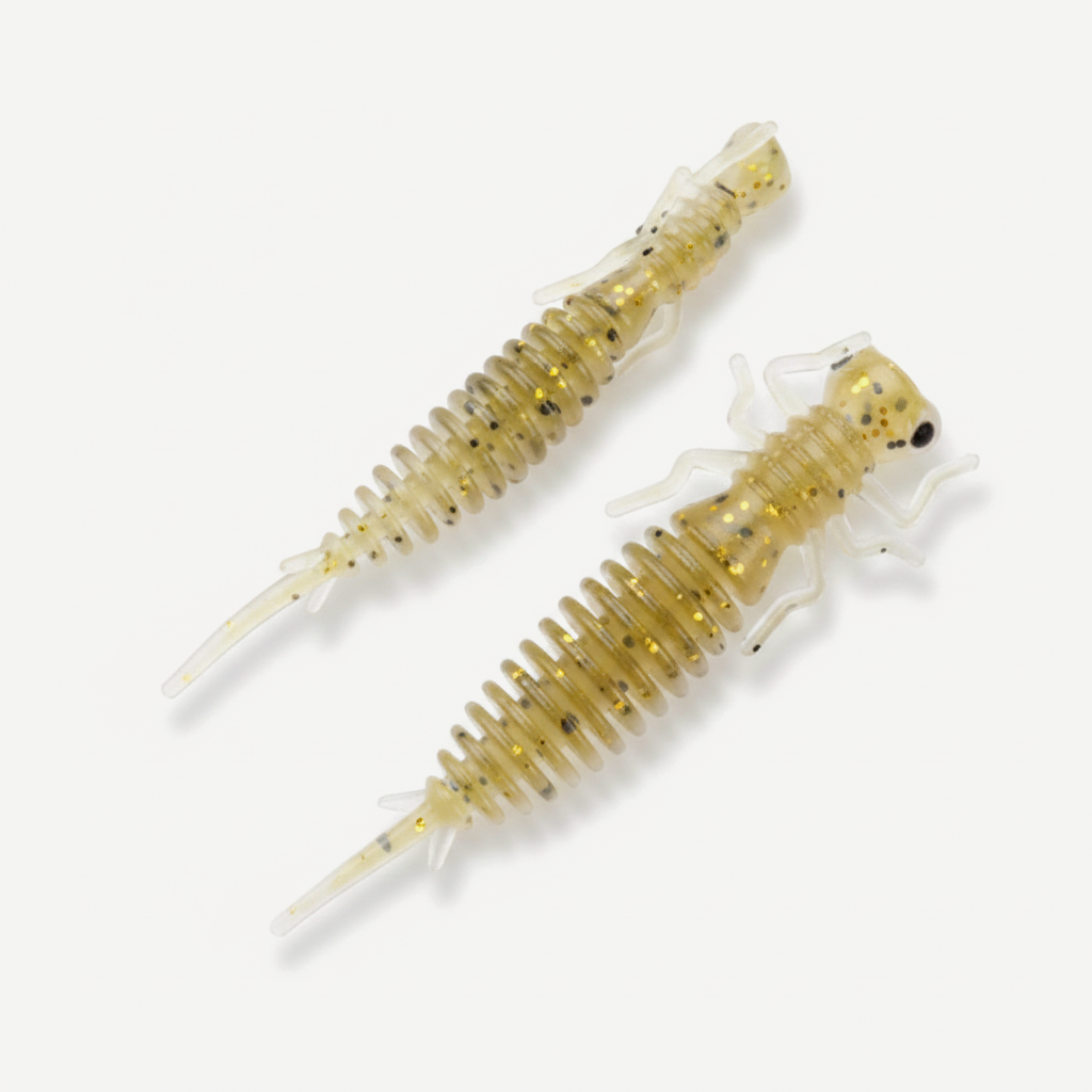 MEREDITH Larva Soft Plastic Bait - Segmented Nymph Lure