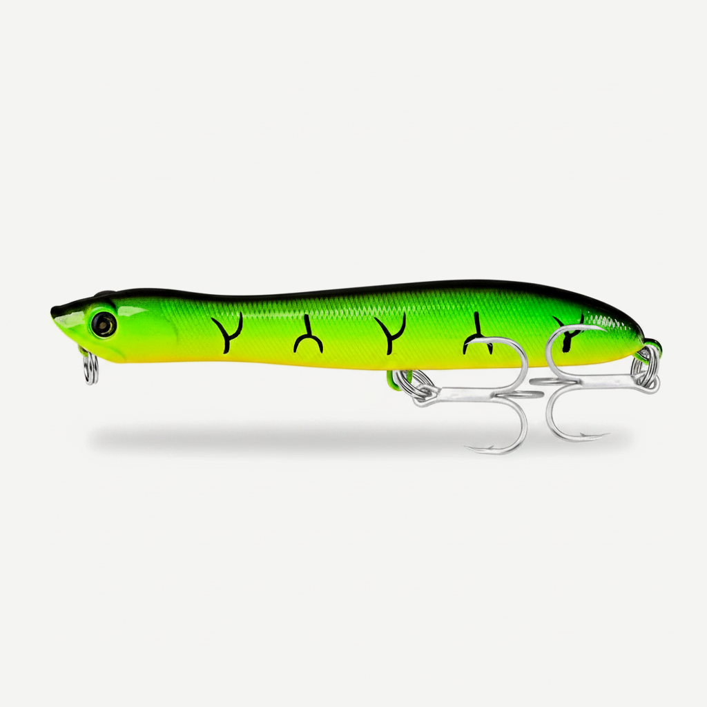 TSUYOKI WTD Fishing Lure 85mm 6g Popper Lure Topwater Patchinco 85 Snakehead Wobbler Fishing Seabass,Skipjack Tuna Macke