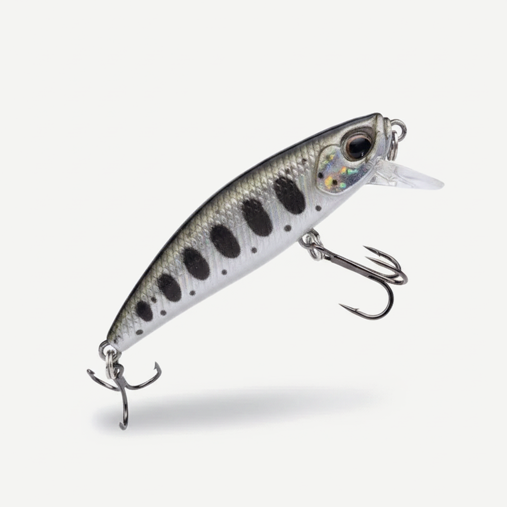 TSUYOKI Sinking Minnow Stream Lure 46mm 5g Jerkbaits Wobbler Bait for Rainbow Trout Bass Duo Spearhead Ryuki 46 Fishing 