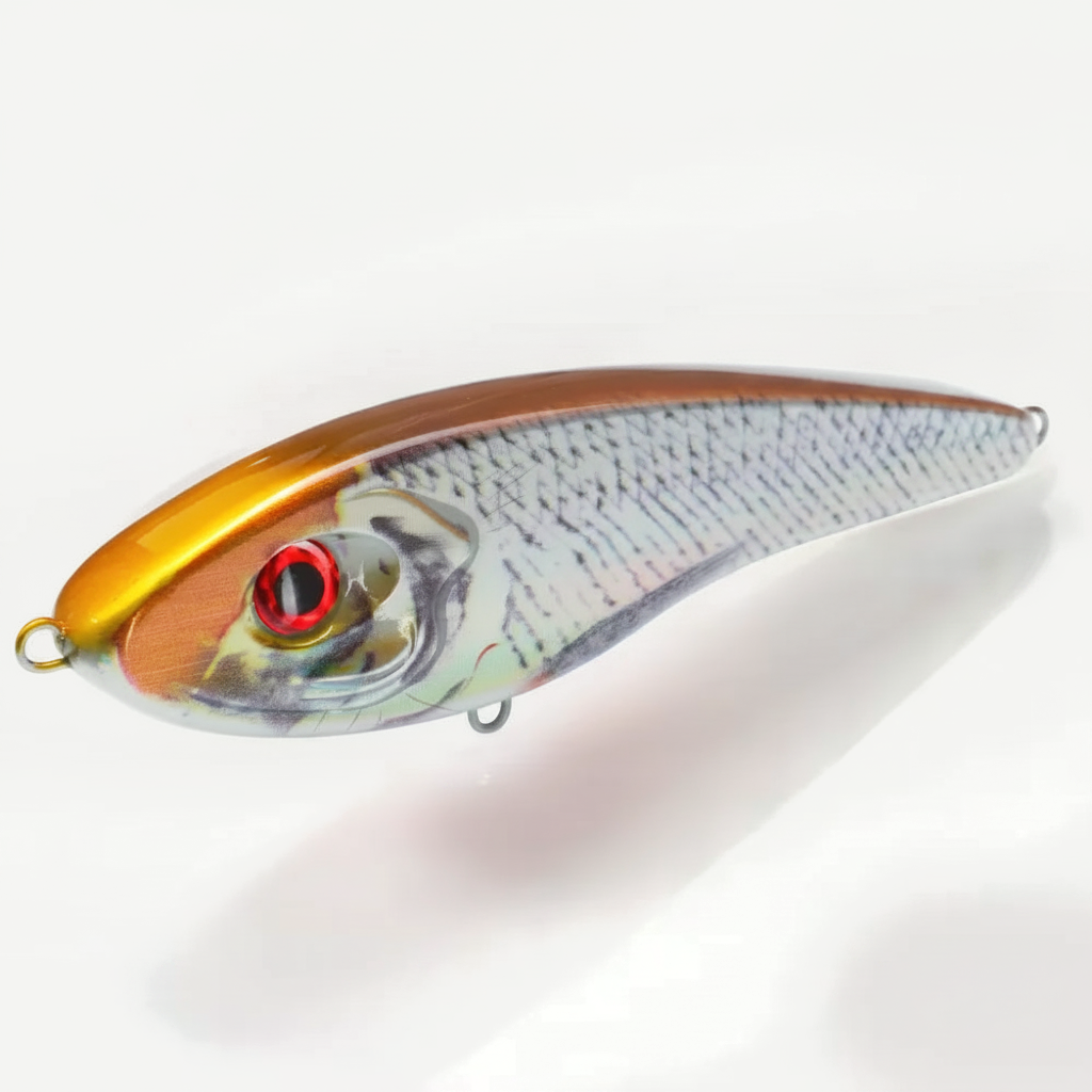 Hunthouse Musky Buster Jerkbait Fishing Lures 115mm 32g Vib Bait Slow Sinking Jerkbaits Fishing Tackle For Sea Bass Pike