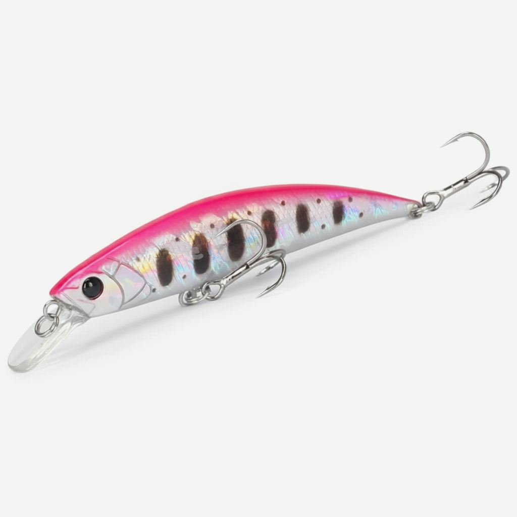 TSURINOYA Sinking Minnow 80S Trout Pike Bass 80mm 12g Hard Bait Jerkbait Freshwater stream Saltwater Wobbler Fishing Lur
