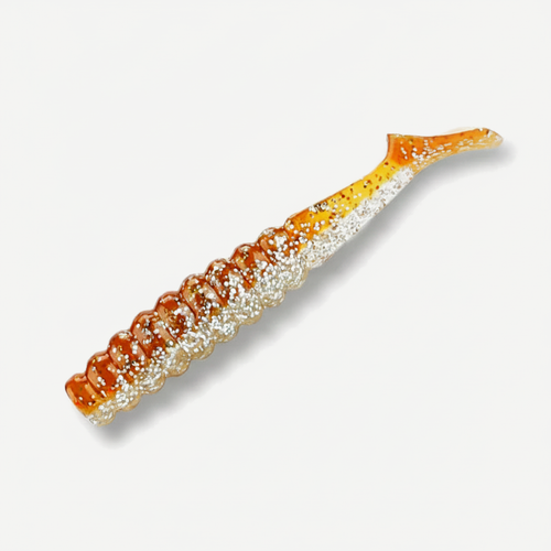 BEARKING Ribbed Paddle Tail Swimbait Grubs, 42mm & 60mm