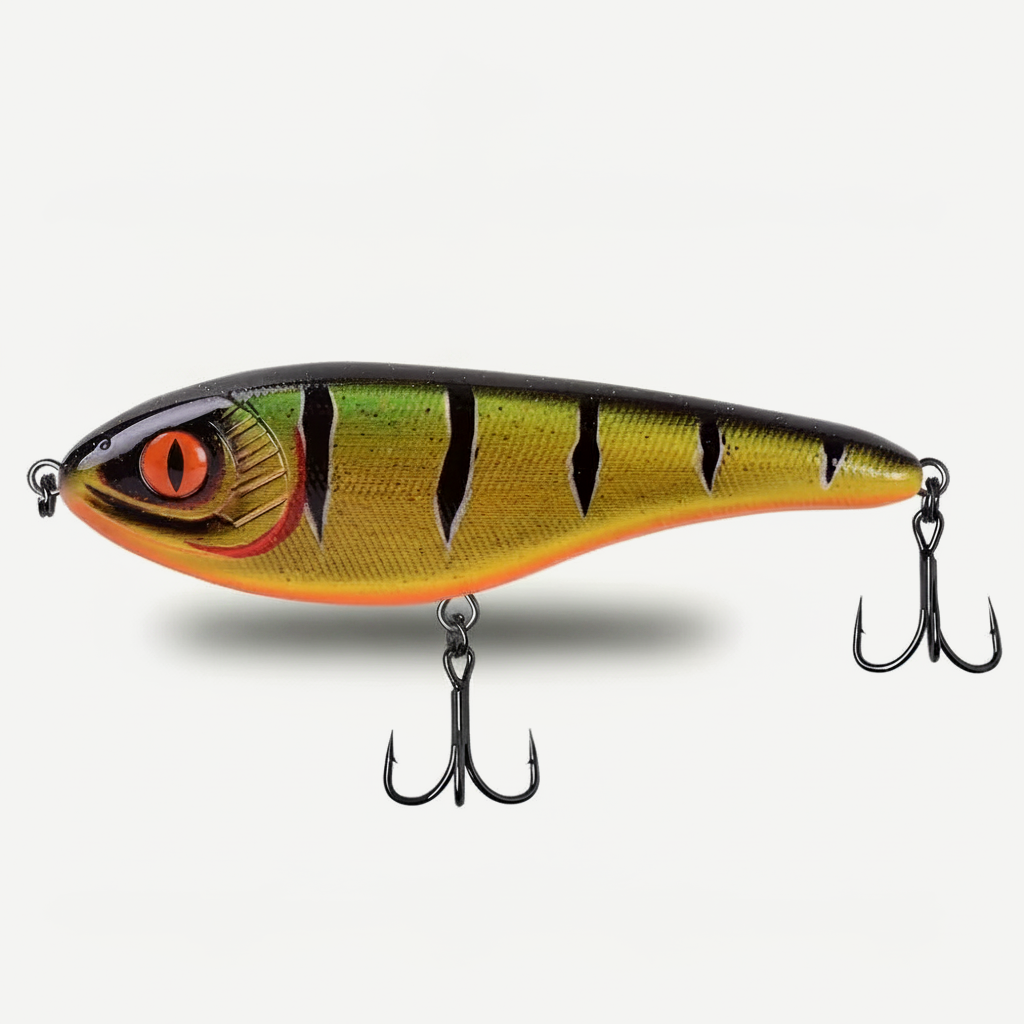 TSUYOKI Musky Jerkbaits Slow Sinking Slider Lures 90mm/105mm Loud Sound Crankbaits Westin Lure Jerkbait Fishing for Pike