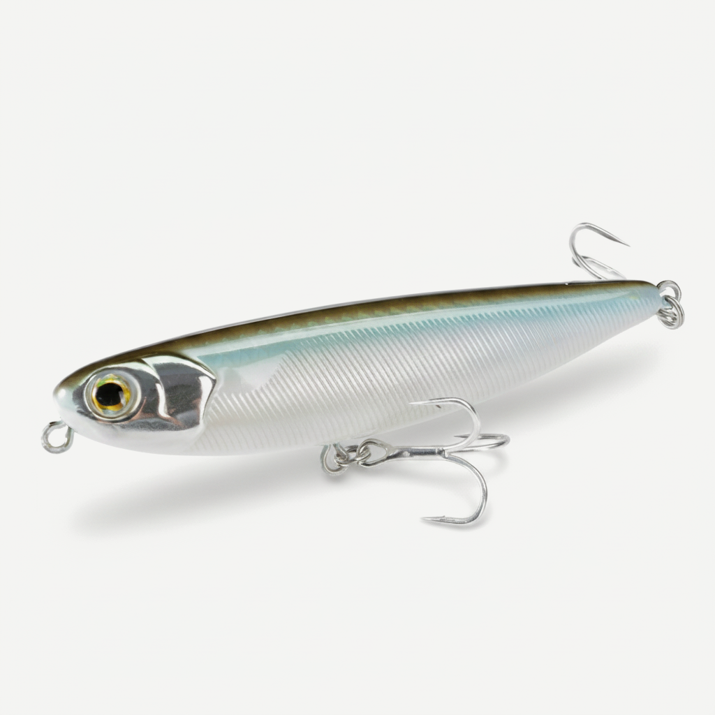 Hunthouse GHOST SNAKE Topwater Pencil Fishing Lure 60/90/100mm 6.4/12.4/18.8g Surface Floating Bait Lure For Seabass LW5