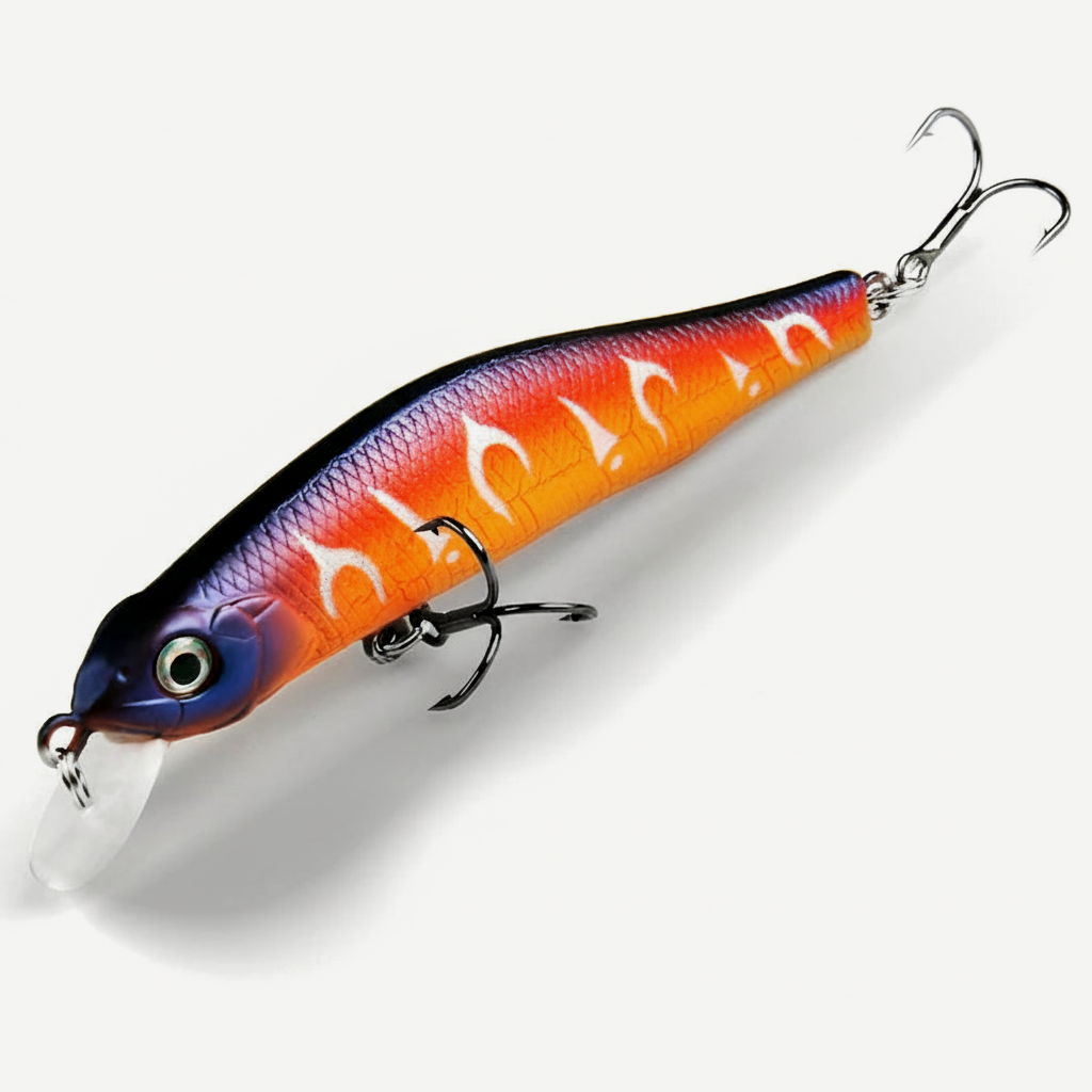 BEARKING 80mm Minnow Hard Bait - Jerkbait for Bass