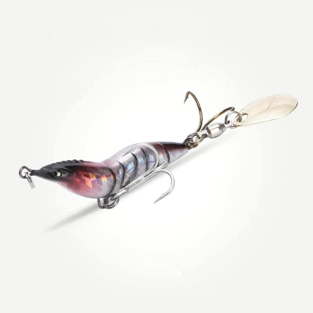 Kingdom Kingshrimp Hard Shrimp Lure with Spinner Blade