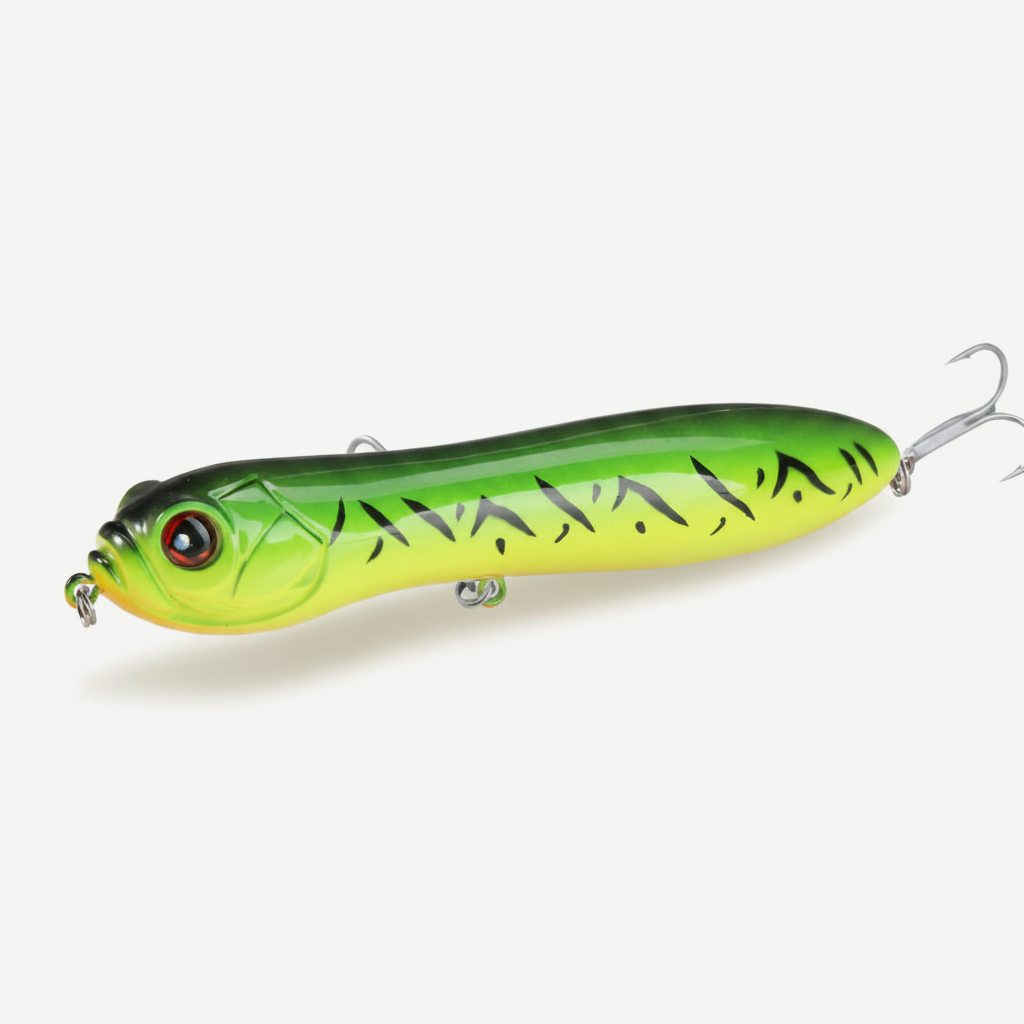 Hunthouse Pencil Fishing Lure Crazy Surface Tractor Topwater Hard Bait 130/110mm 32/21g Big Rattle Ball Loud Sound For P