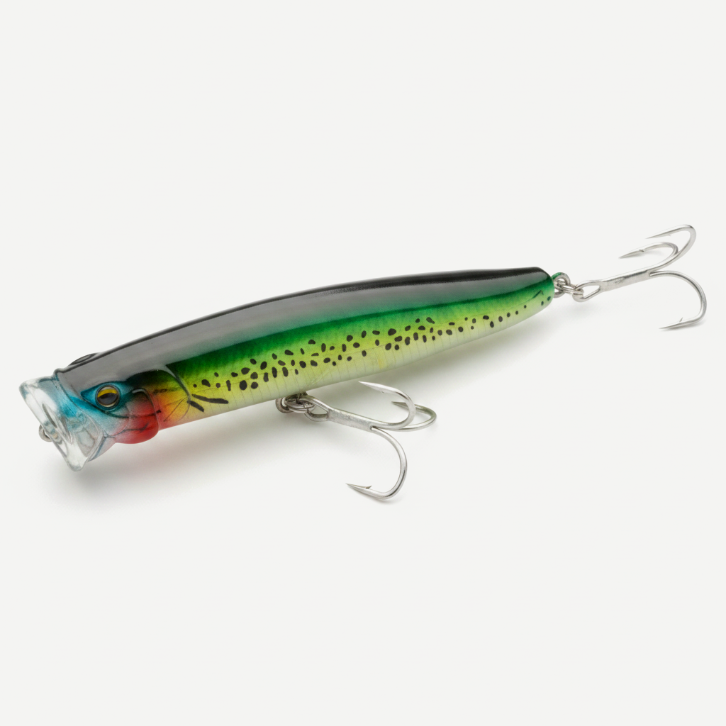TSUYOKI New Feed Popper Fishing Lure Trolling Surface 120mm 30g Artificial Topwater Wobblers Hard Baits for Largemouth B