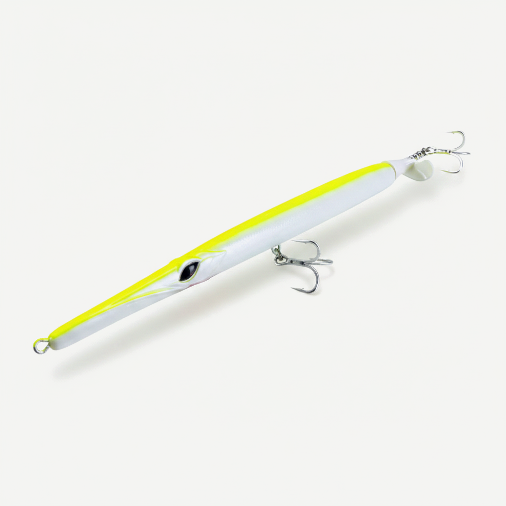 Hunthouse Floating Pencil Fishing Lures 225mm/40g Surface Hard Bait Propeller Needle For Fish Bluefish Seabass Tackle