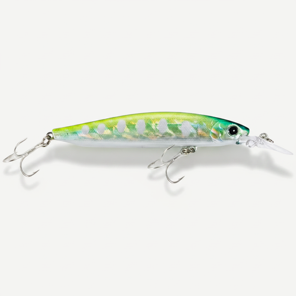 TSUYOKI Jerkbait Wobbler Fishing Lures Cherry Blood Deep Minnow 90mm 10g Artificial Hard Bait Jerk Bass Pike Trout Smith
