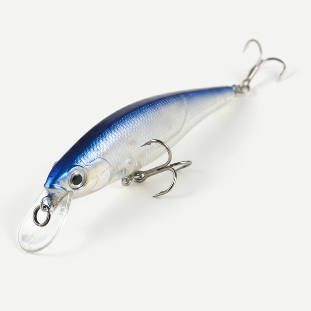 BEARKING 80mm Diving Minnow Hard Bait Lure for Bass