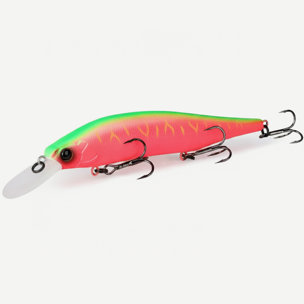 TSURINOYA 115mm 17.2g 115SP  Suspending Minnow  Weight System Fishing Lure AURORA Pike Bass Jerkbait Hard Bait