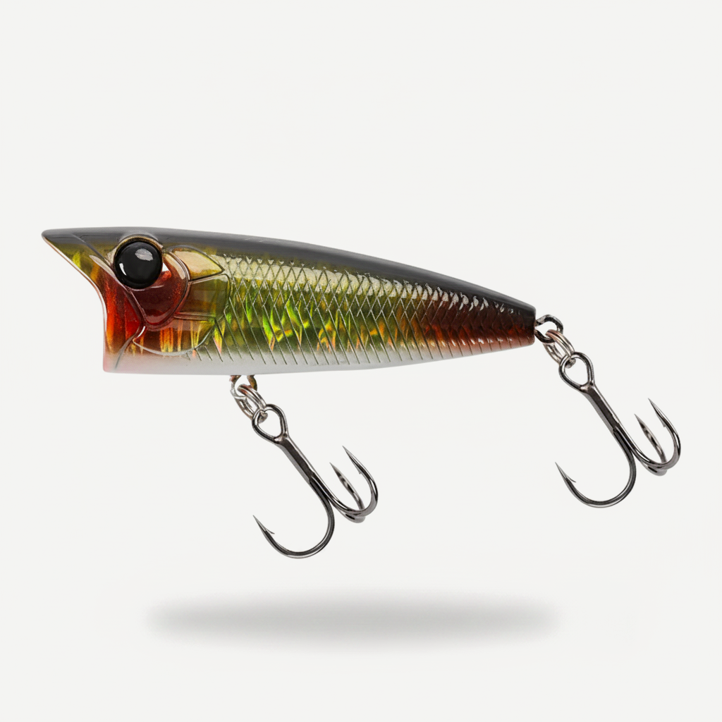 TSURINOYA 70F Popper Fishing Lure RIPPLE 70mm 12g Topwater Hard Bait For Bass Pike Long Casting Floating Wobble Surface 