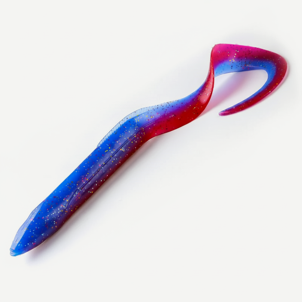Bearking Eel Soft Swimbait with Curl Tail