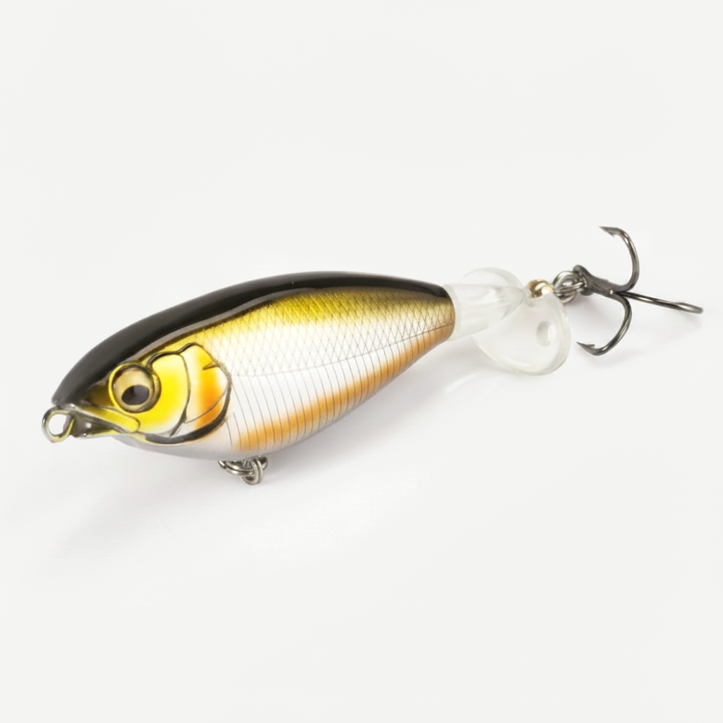 Hunthouse Hard Topwater Spinning Tail Artificial Bait 65mm/5.7g 80mm/10.8g Swimbait Fishing Lure For Bass Trout Pike Tac