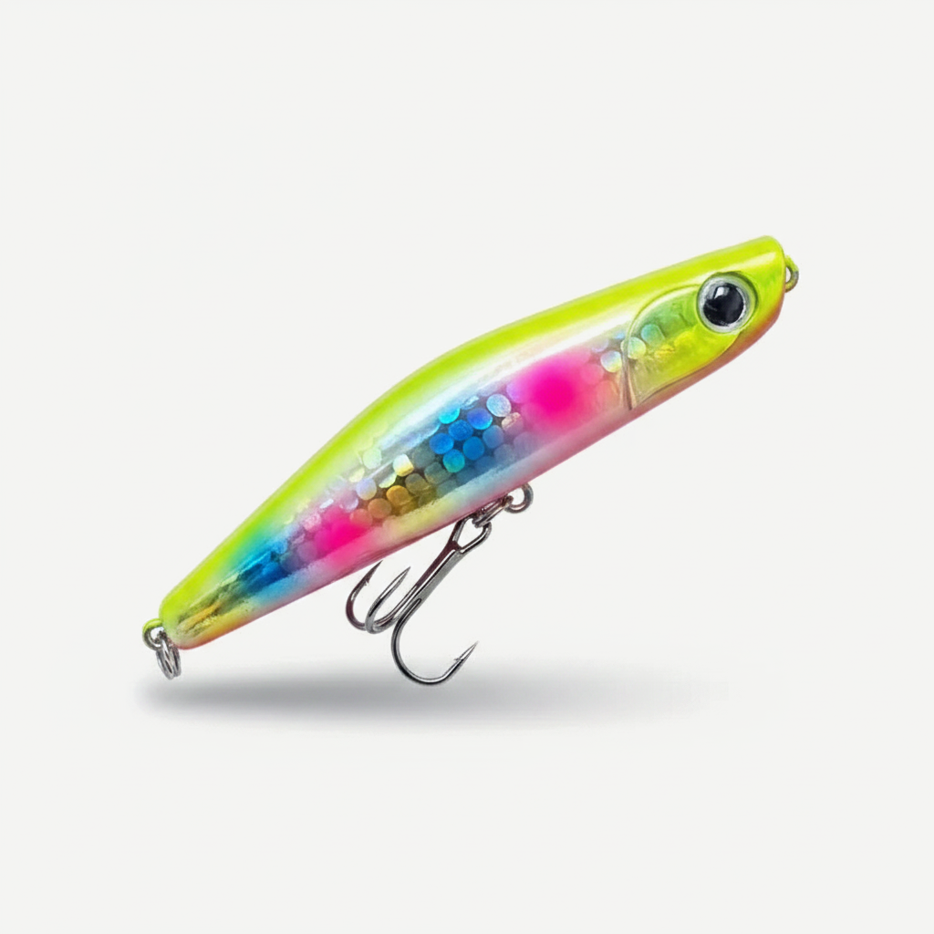 TSUYOKI Sinking Pencil Popper Lure 80mm 18g Japan Fishing Lure Ima Yoichi 80 Stickbait Wobbler for Barracuda SeaBass Blu