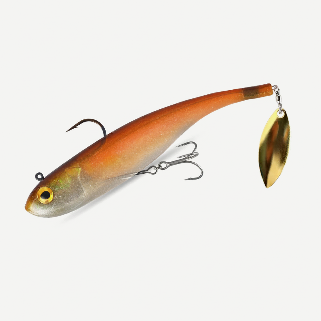 Kingdom 150mm Soft Swimbait with Spoon Tail, Sinking Bass Lure