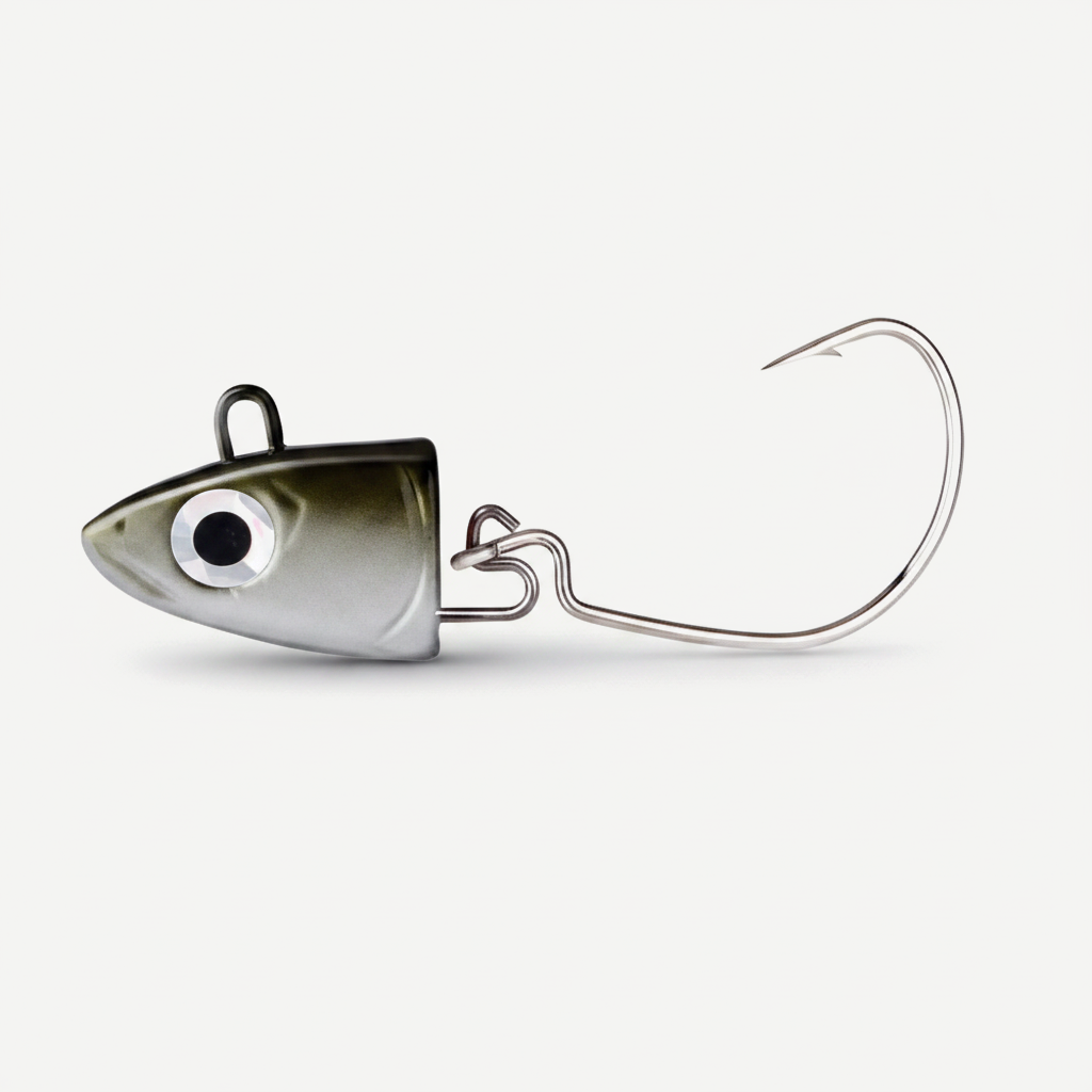 TSUYOKI Fishing Black Minnow Lure 5g/10g/15g/25g/40g Jigging Head Soft Silicone Bait Wobblers For Bass Pike Leurre Easy 