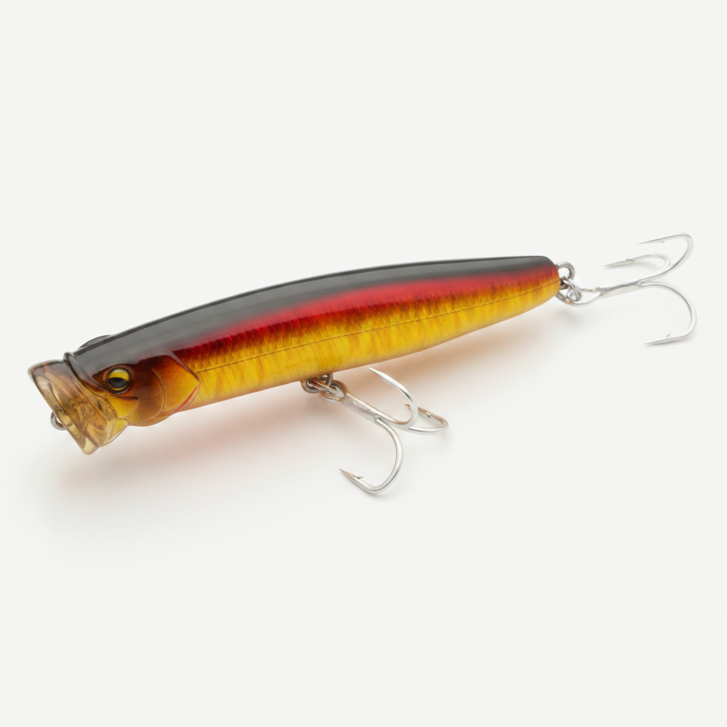 TSUYOKI New Feed Popper Fishing Lure Trolling Surface 120mm 30g Artificial Topwater Wobblers Hard Baits for Largemouth B
