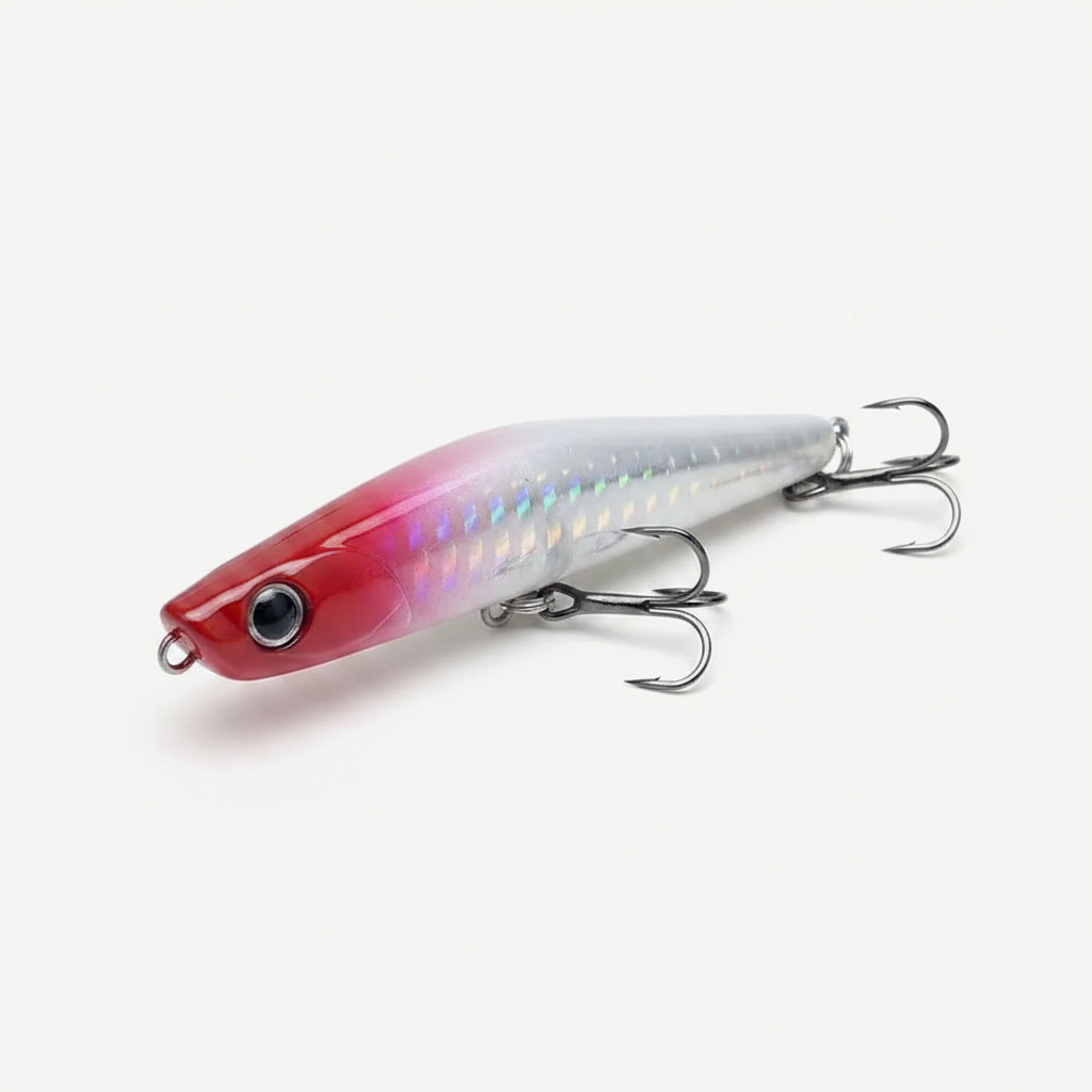 TSUYOKI Sinking Pencil Popper Lure 80mm 18g Japan Fishing Lure Ima Yoichi 80 Stickbait Wobbler for Barracuda SeaBass Blu