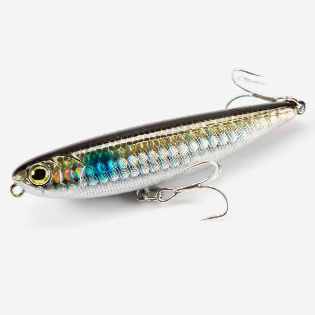 Hunthouse Floating Surface Pencil Fishing Lure 60/90/100mm 6.4/12.4/18.8g Hard Bait Topwater Lures for Seabass Pike Feed