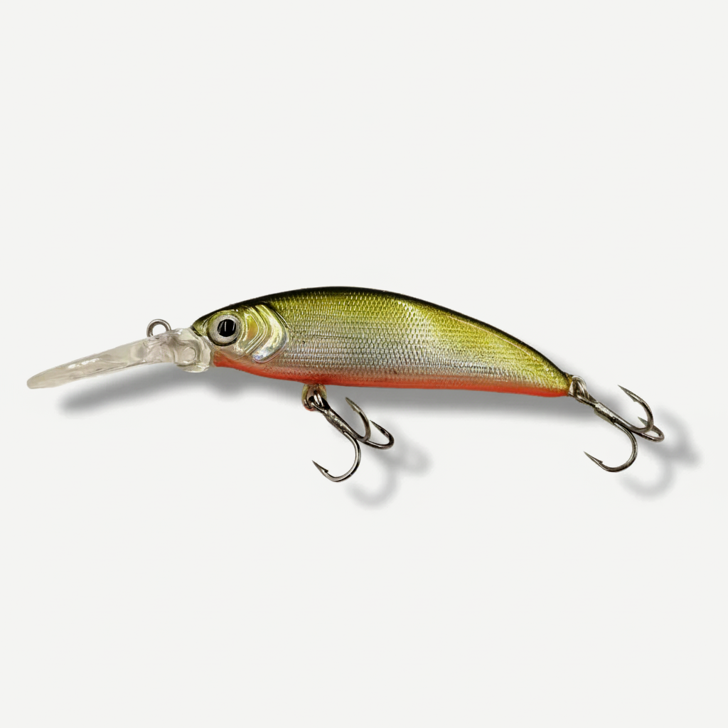 TSUYOKI Trout Minnow 50mm 5g Sinking Fishing Lure Diving 0.8-1.5m Ima Sukari 50SS Deep Wobbler Pesca Rainbow Trout Salmo