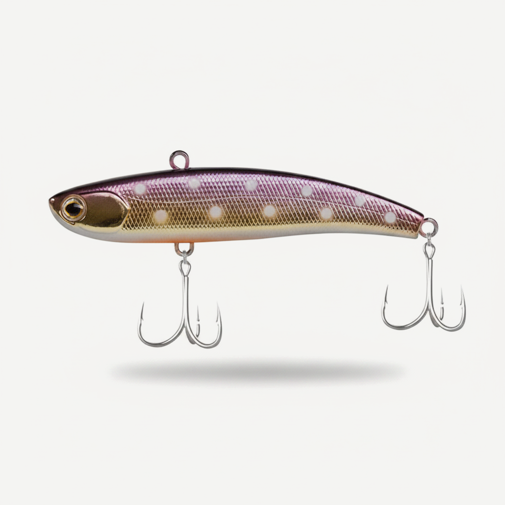 TSUYOKI Vibration Sinking Baits Winter Fishing Lure Lipless VIB Rattin Wobbler Ice Balance Rattlin Lures For Pike IMA Ko