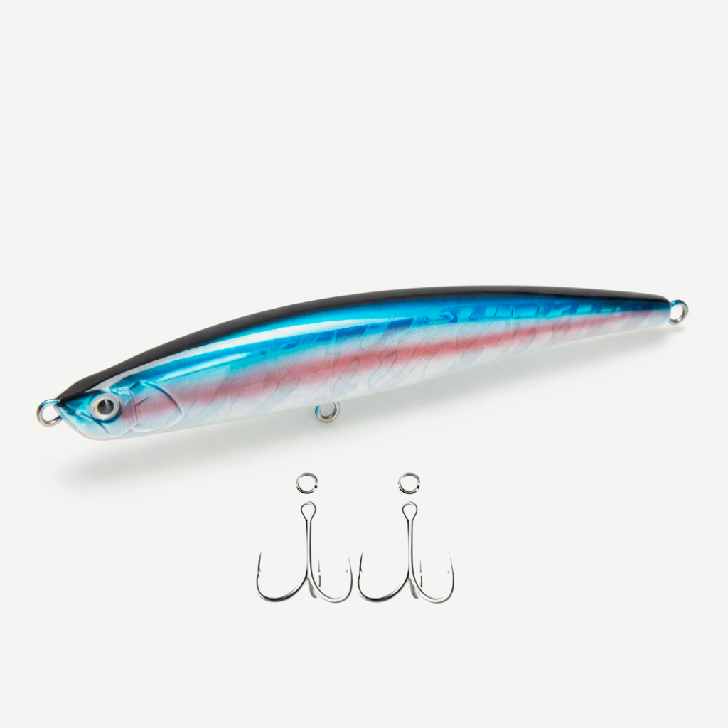 Hunthouse Sinking Pencil Fish Lure 125mm 40g 175mm 50g Saltwater Long Cast Hard Bait Wobbler for Sea Bass Pike Fishing T