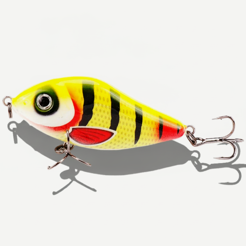 TSUYOKI Slow Sinking Slider Jerkbait Loud Sound Pike Muskies Fishing Crankbait Wobblers, Salmo Slide Jerkbaits, 70mm, 80