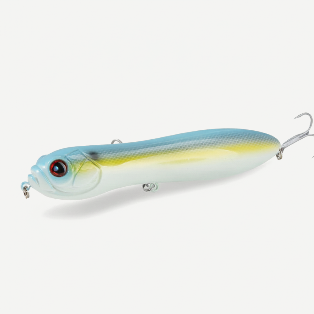 Hunthouse Topwater Pencil Fishing Lure 110mm 21g Freshwater Floating Fishing Biat Big Rattle Ball Loud Noise For Bass LW