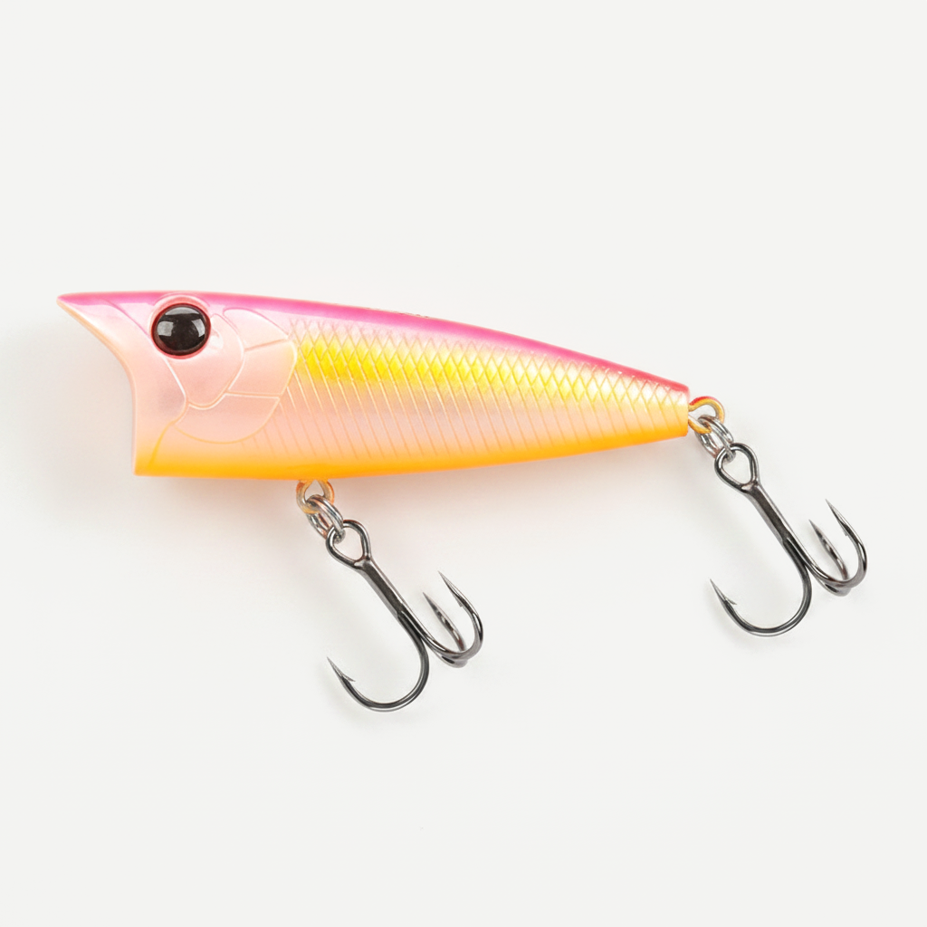 TSURINOYA 70F Popper Fishing Lure RIPPLE 70mm 12g Topwater Hard Bait For Bass Pike Long Casting Floating Wobble Surface 