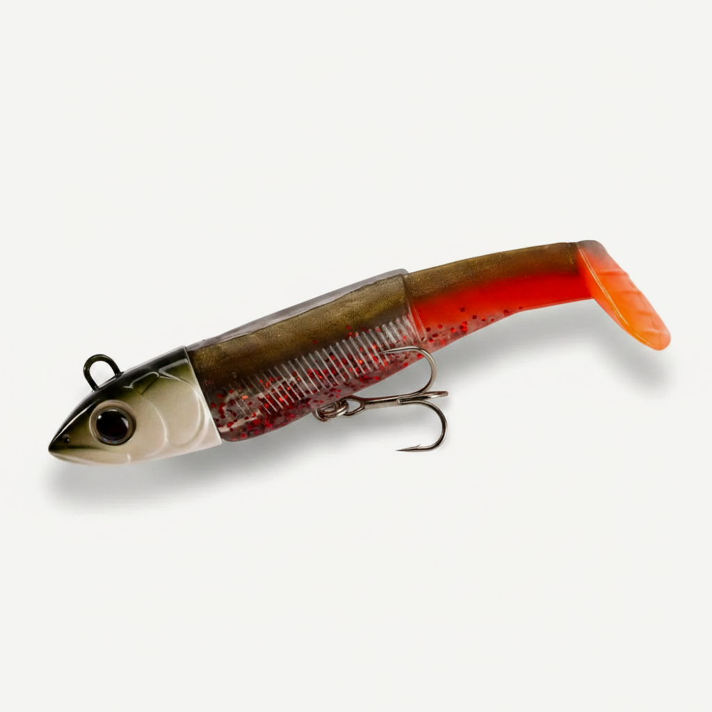 Hunthouse Barre T. Minnow Soft Fishing Lure 7/12/25/40/60/90/120g Baits With Paddle Tail For Bass Pike Leurre Souple LW2