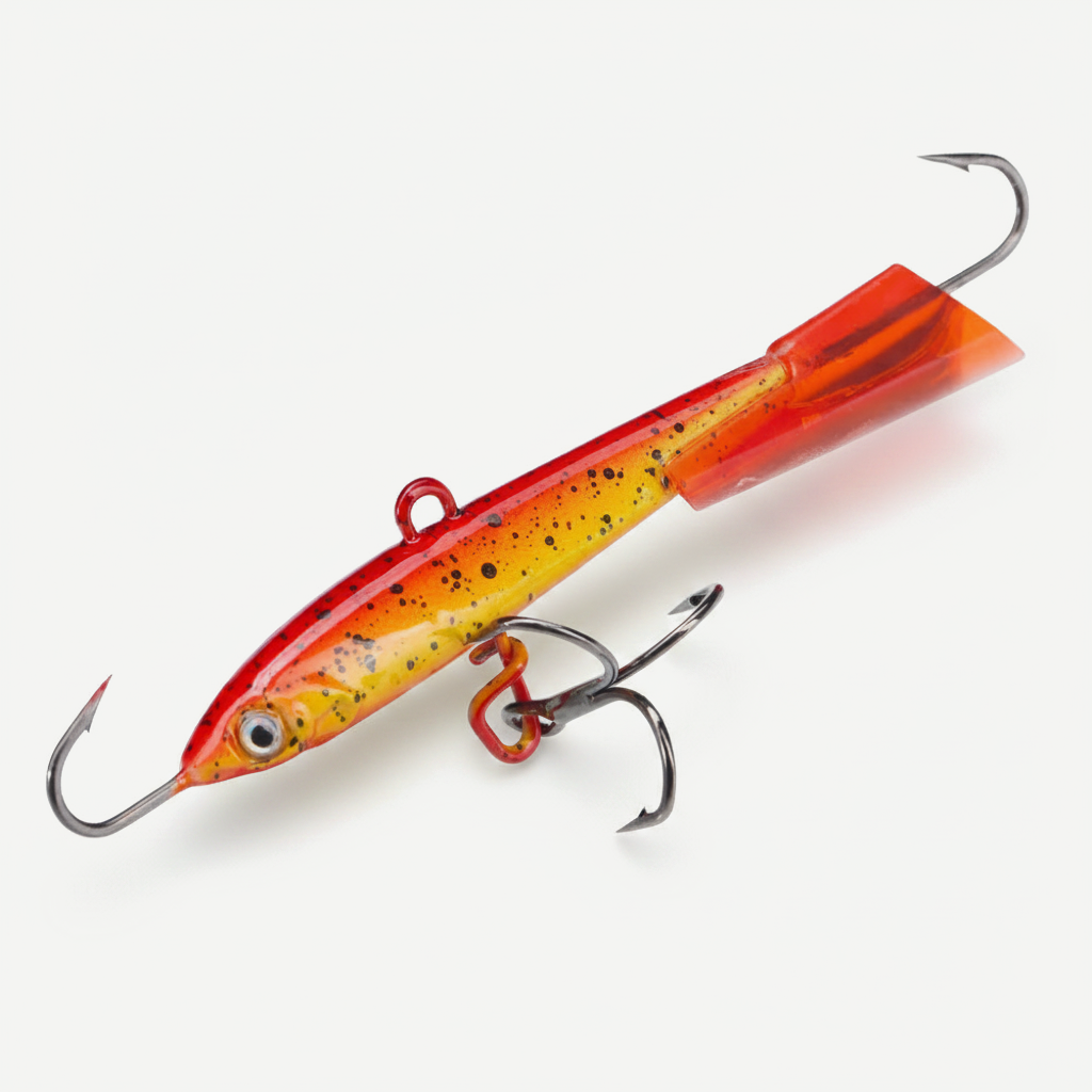Hunthouse Winter Ice Fishing Lure 37mm/8g Artificial Jigging Rap Balancer Sinking Hard Baits Fishing Tackle For Pike Tro