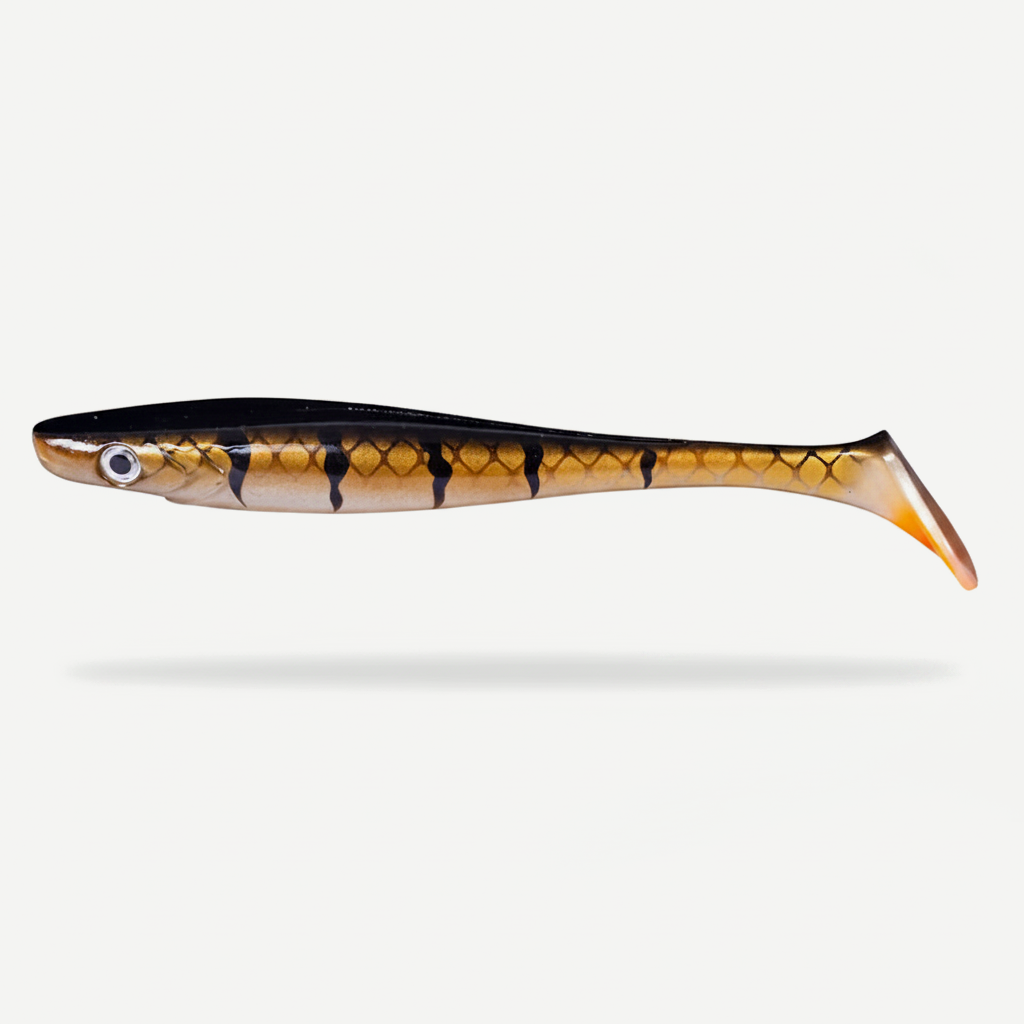 Hunthouse Soft Fishing Lure 150MM/21.5G Pig Shad Paint Printing Baits Paddle Tail Shad Silicone Souple Tackle LW227