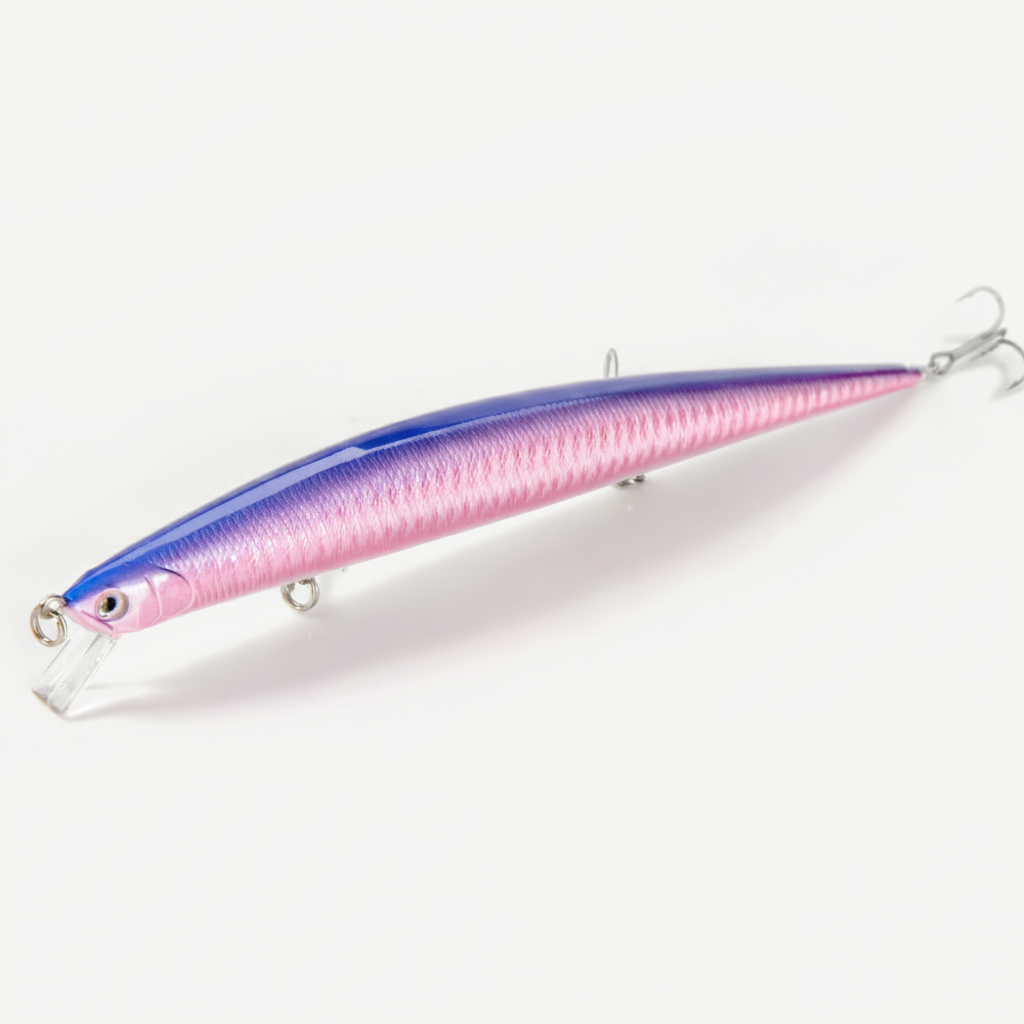 Hunthouse Tide Slim Minnow 175mm 24.5g Floating Wobble Flyer Minnow Fishing Lure Saltwater ABS Plastic For Seabass LW149