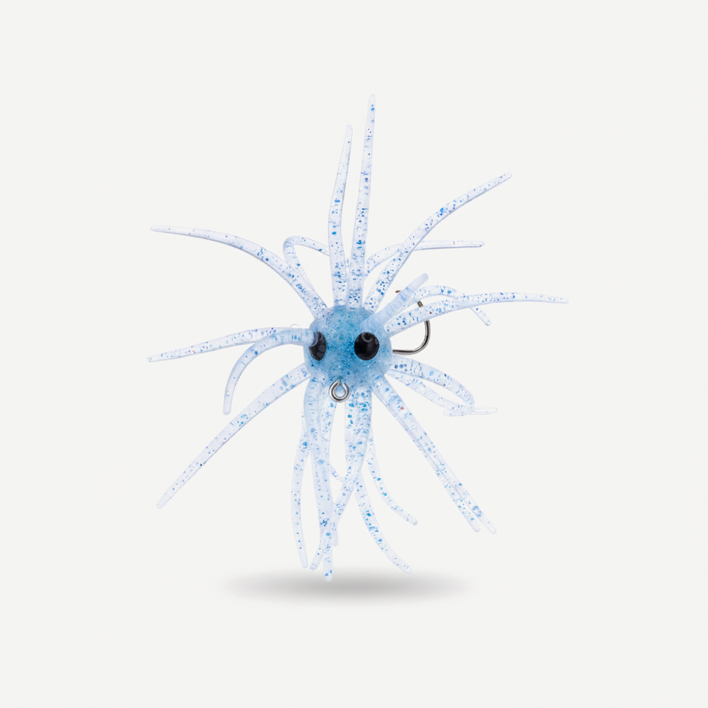 TREHOOK TPE Sea Urchin Soft Fishing Lure 9cm 4g 11cm 9g Silicone Bait for Bream Bass Pike Tilapia Winter Fishing