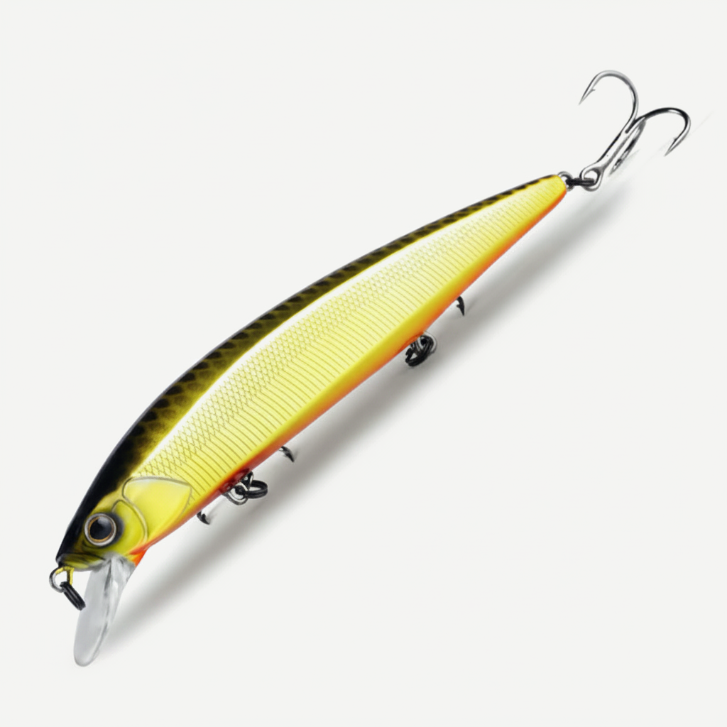 BEARKING 130mm Floating Minnow Crankbait with Tungsten Weight System