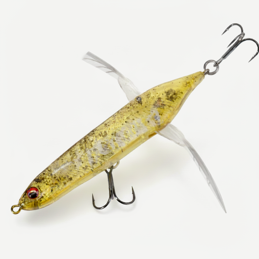 Hunthouse New Dragonfly Crawler Pencil Fishing Lure 80mm 6.5g Surface Popper Floating Topwater Stickbait  Superficial Bu
