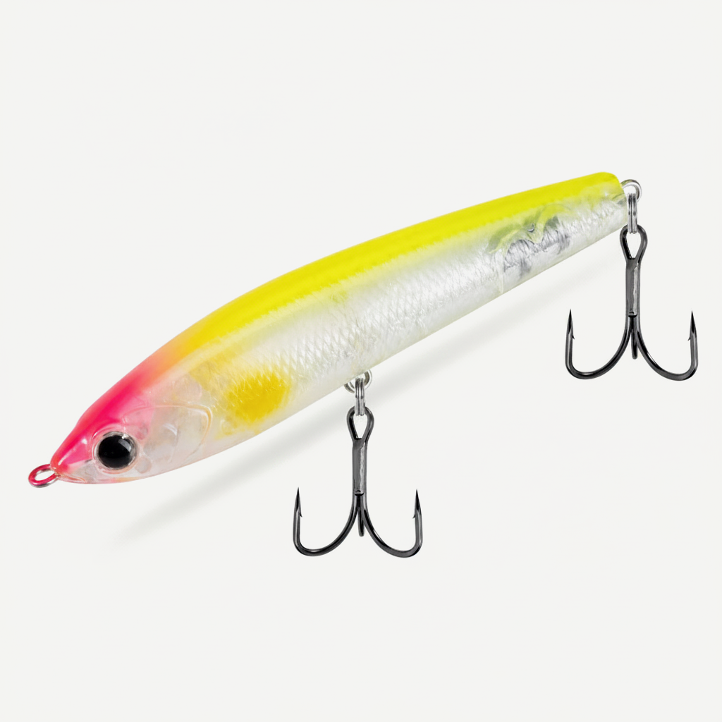 Hunthouse Red Devil Pencil Fishing Lure Topwater Floating Hard Bait 75mm 6g Surface Stickbait Bass Pike Artificial Fish 