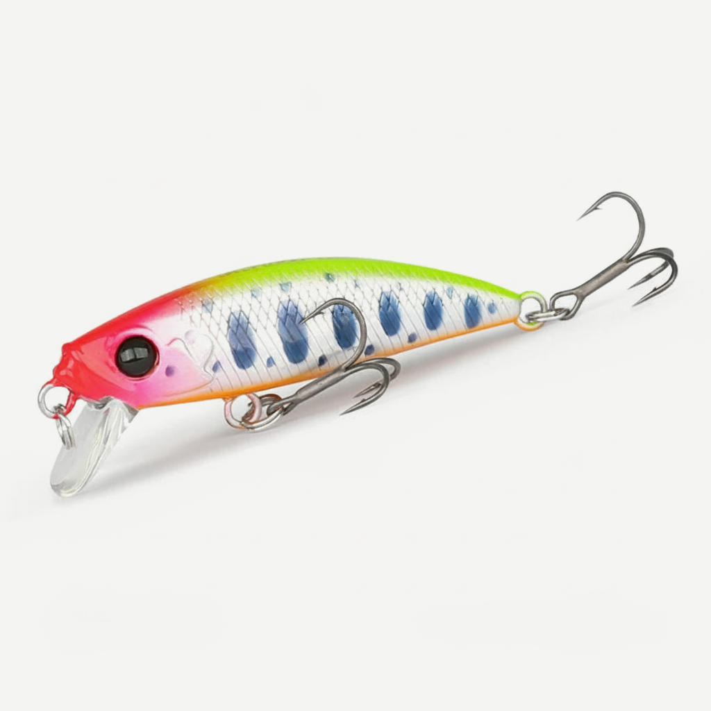 TSURINOYA 46S Sinking Minnow Fishing Lure Intruder 46mm 5g Artificial Trout Ajing Stream Lake Jerkbait Rockfishing Hard 