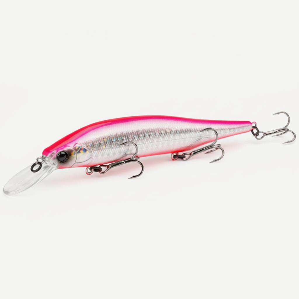 TSURINOYA 115mm 17.2g 115SP  Suspending Minnow  Weight System Fishing Lure AURORA Pike Bass Jerkbait Hard Bait
