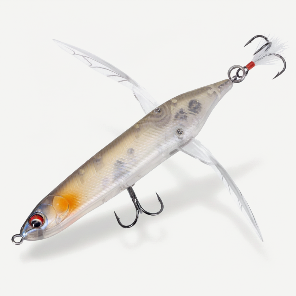 Hunthouse New Dragonfly Crawler Pencil Fishing Lure 80mm 6.5g Surface Popper Floating Topwater Stickbait  Superficial Bu