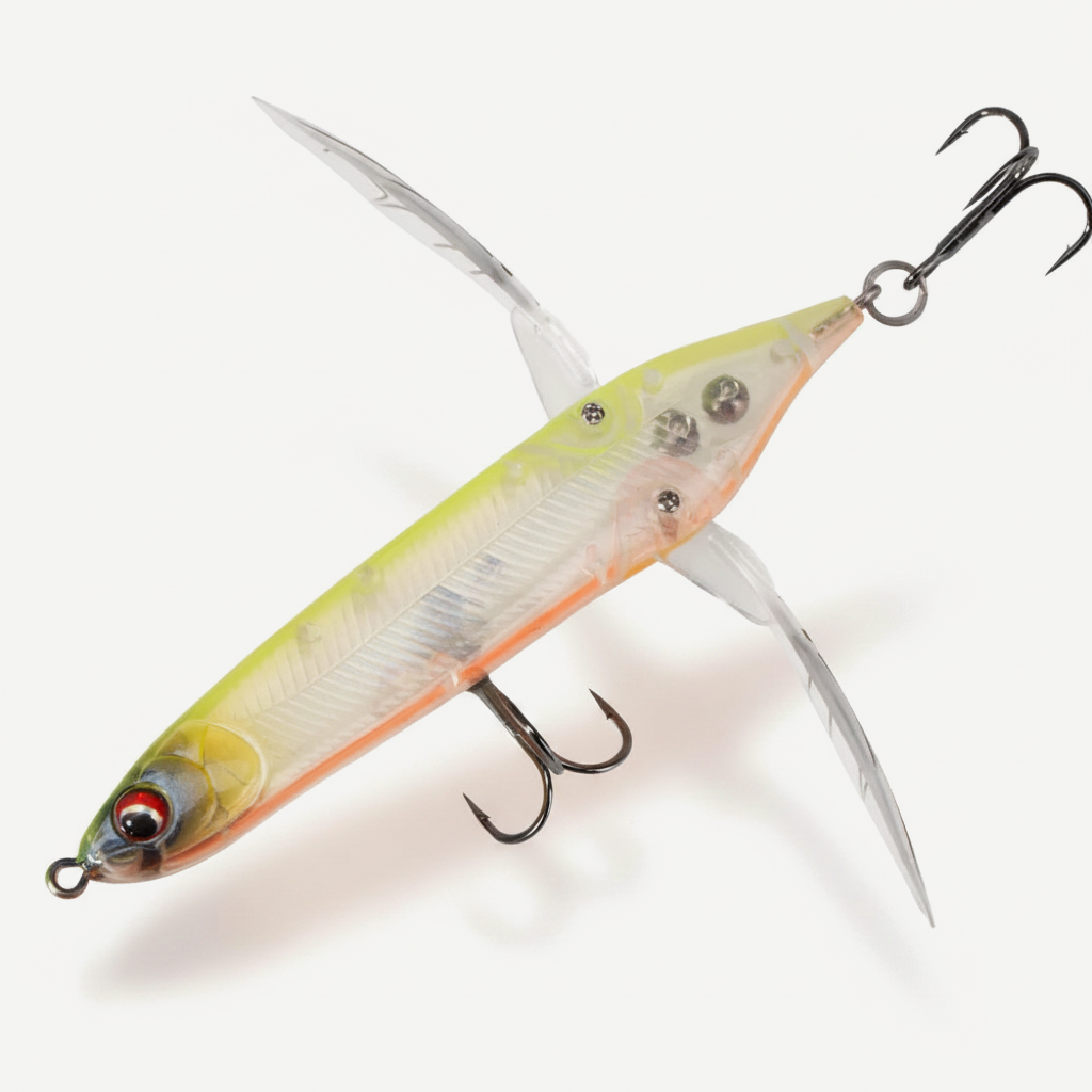 Hunthouse New Dragonfly Crawler Pencil Fishing Lure 80mm 6.5g Surface Popper Floating Topwater Stickbait  Superficial Bu