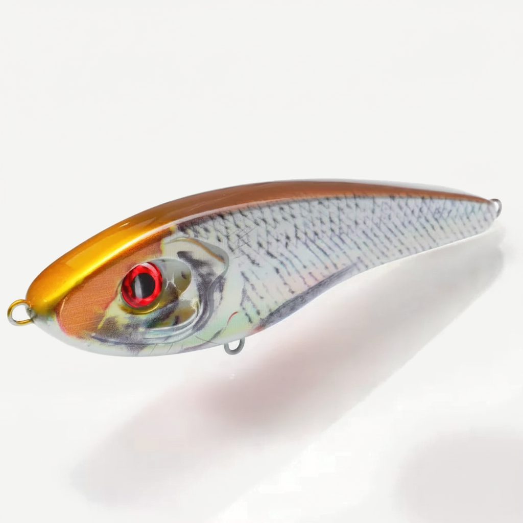 Hunthouse Musky Buster Jerkbait Fishing Lure 115mm/32g 145mm/55g Slow Sinking Loud Sound Vib Vibration For Sea Bass Pike