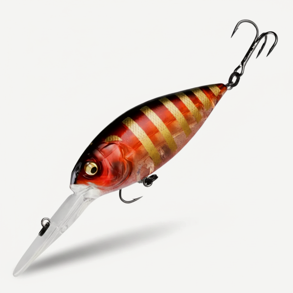 Bearking Deep Diving Floating Crankbait 75mm Bass Lure