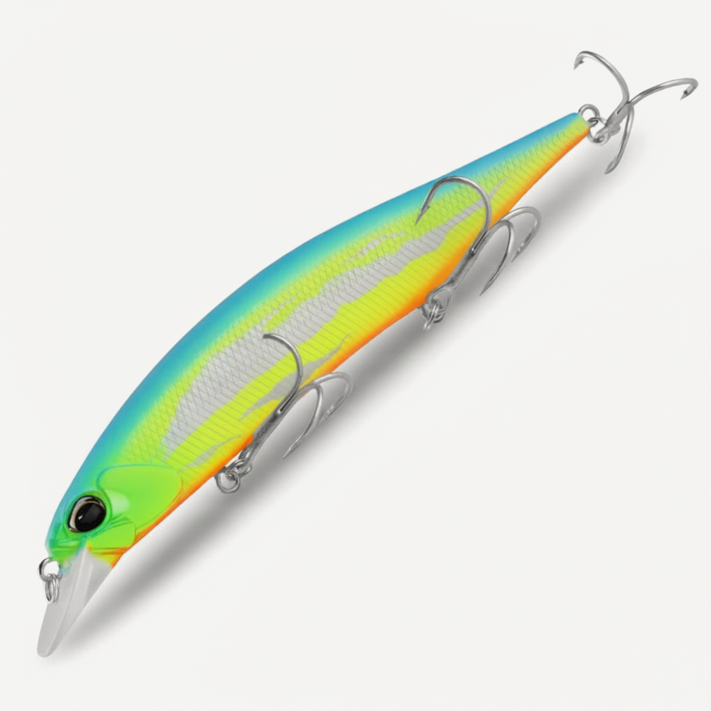 BEARKING 12cm Slow-Sink Minnow Jerkbait for Bass