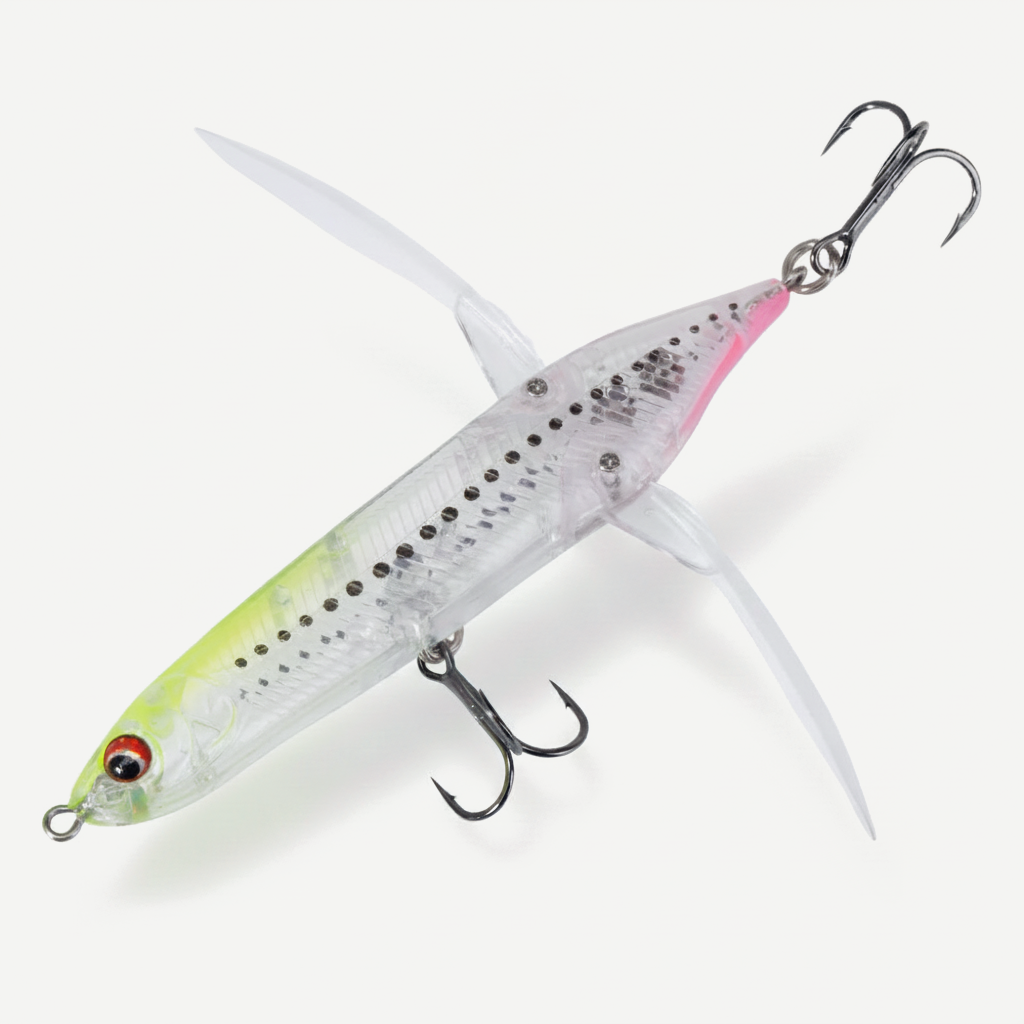 Hunthouse New Dragonfly Crawler Pencil Fishing Lure 80mm 6.5g Surface Popper Floating Topwater Stickbait  Superficial Bu