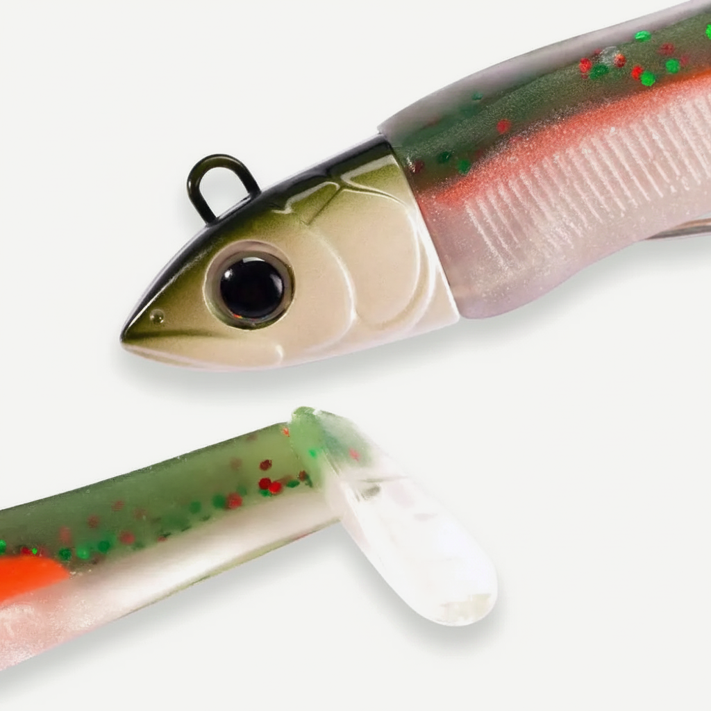 Hunthouse Barre T. Minnow Soft Fishing Lure 7/12/25/40/60/90/120g Baits With Paddle Tail For Bass Pike Leurre Souple LW2